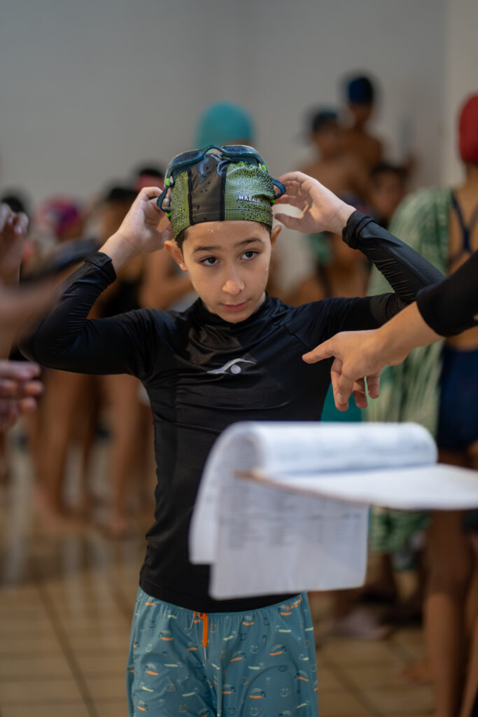 Swimming makes me feel happy